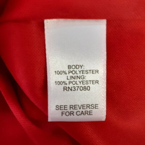 Cato Womans Sequined Top Size XL Pullover Keyhole Party Holiday Red Short Sleeve - Picture 4 of 10